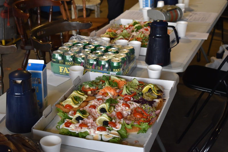 Frokosten var pålægskagemand fra Super Brugsen i Oksbøl.